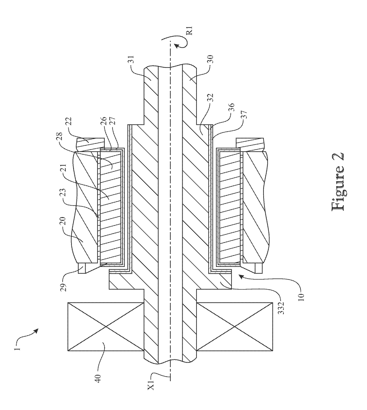 Landing bearing assembly and rotary machine equipped with such an assembly and a magnetic bearing