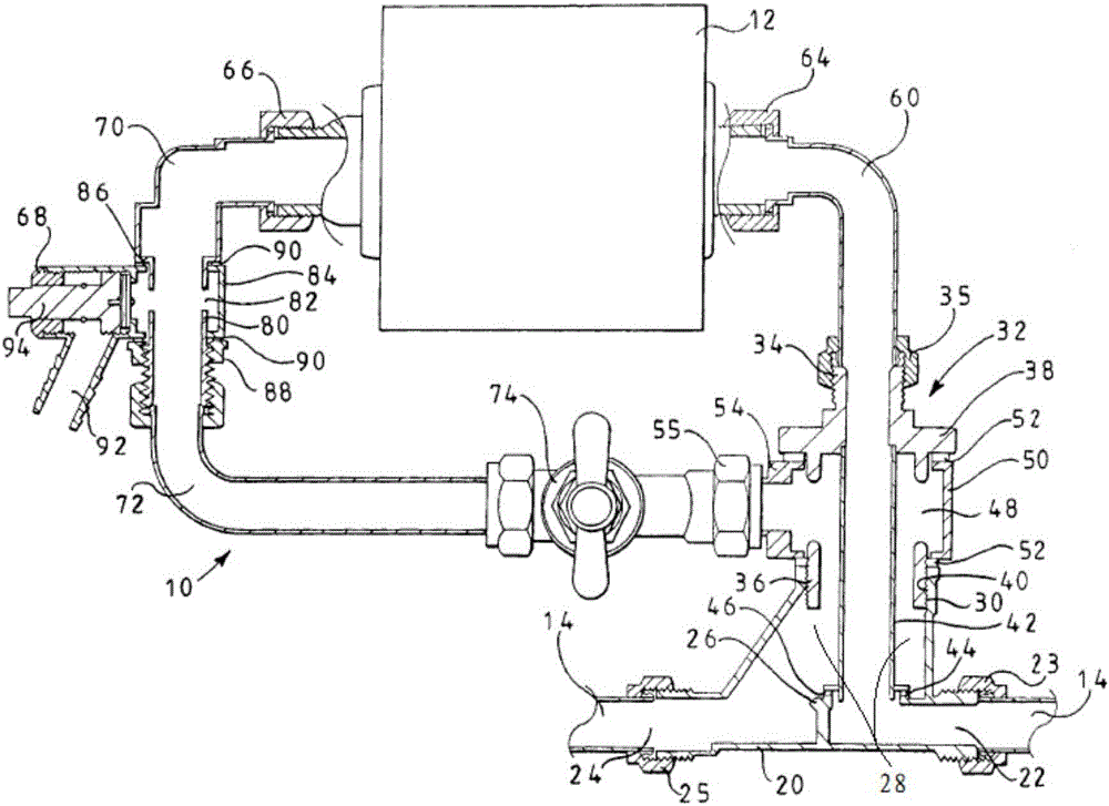 Double-sleeving water meter