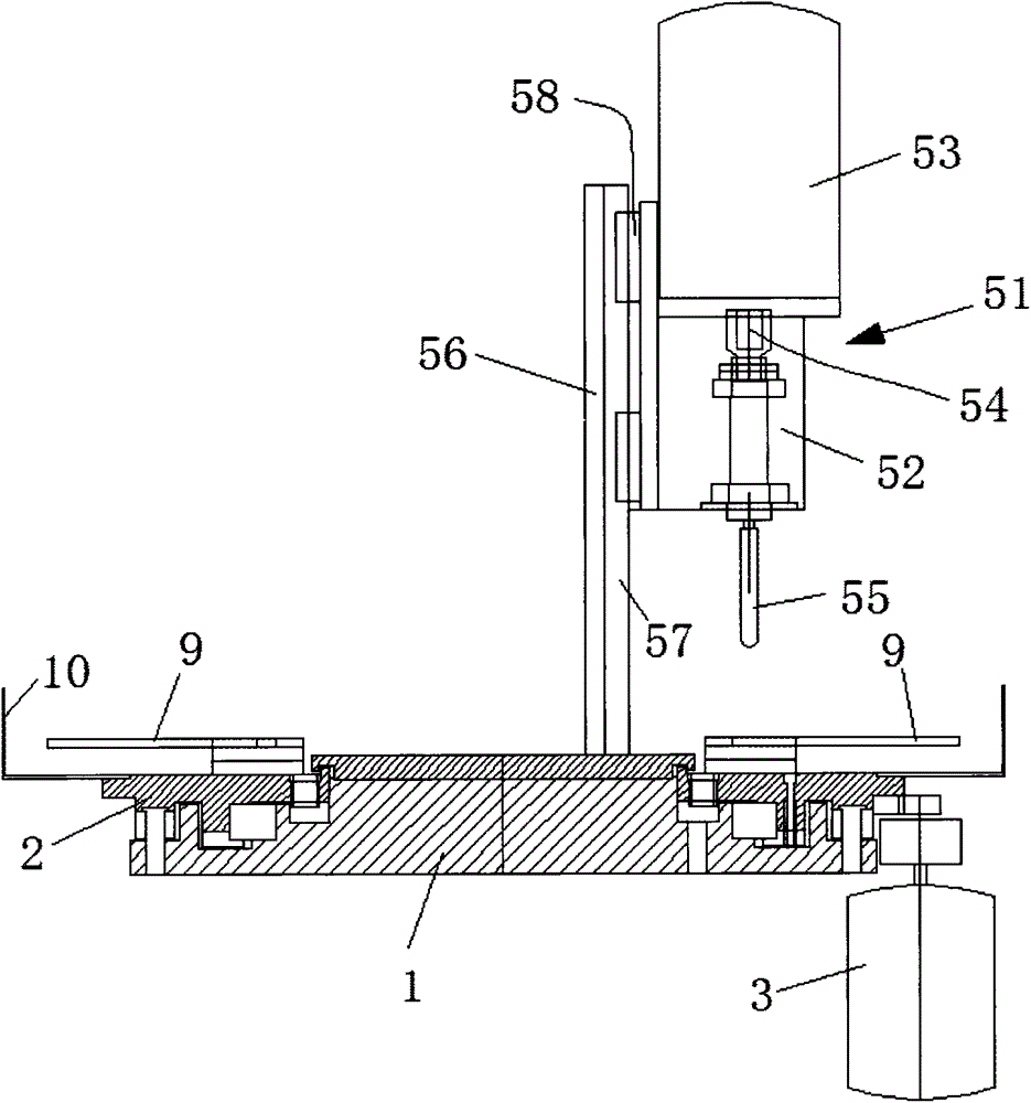 Five-station automatic rotary machine tool and part machining method applying same