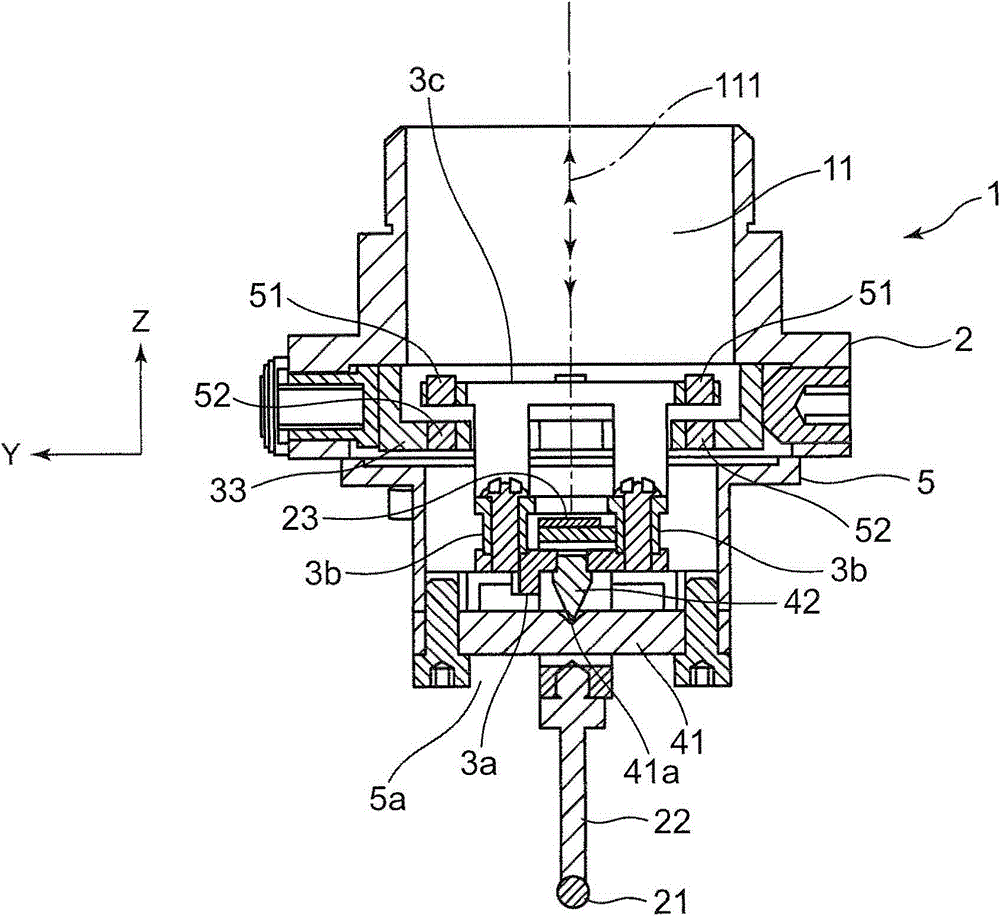 Detector used for three-dimensional shape measuring device