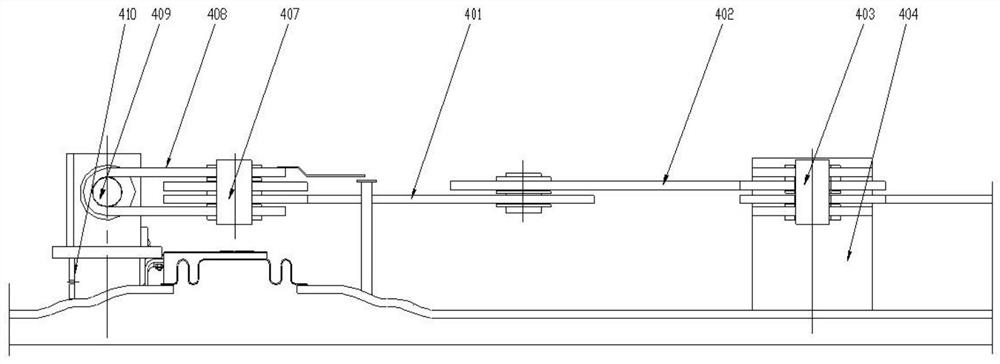 Expansion joint structure with displacement equipartition and damping effects