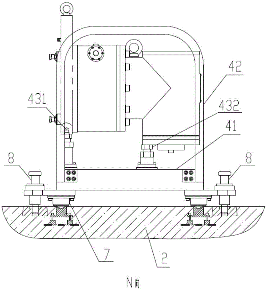 Machine tool accessories automatic replacement trolley device