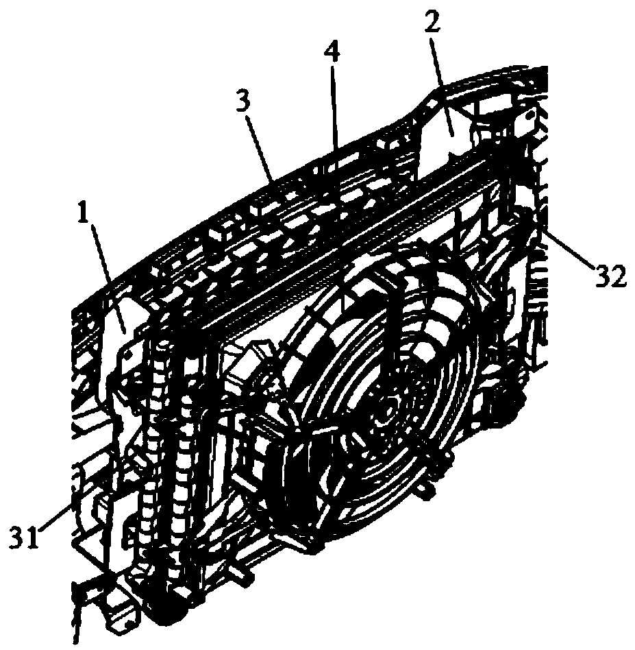 Cooling module air deflector