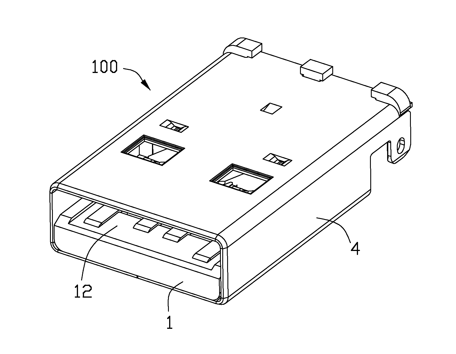 Connector having improved housing to position contacts thereof reliably