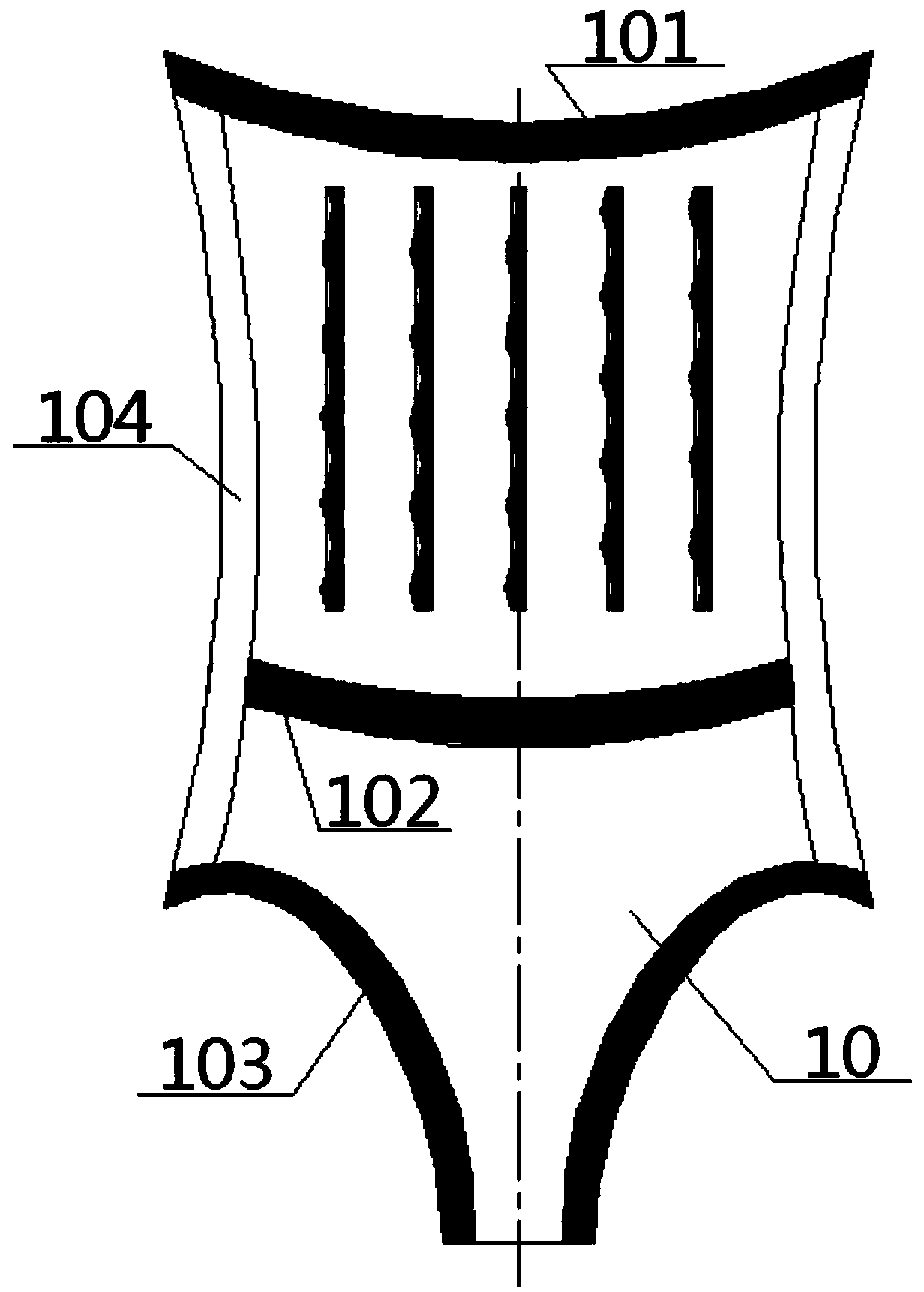 Preparation process of screen mesh corset