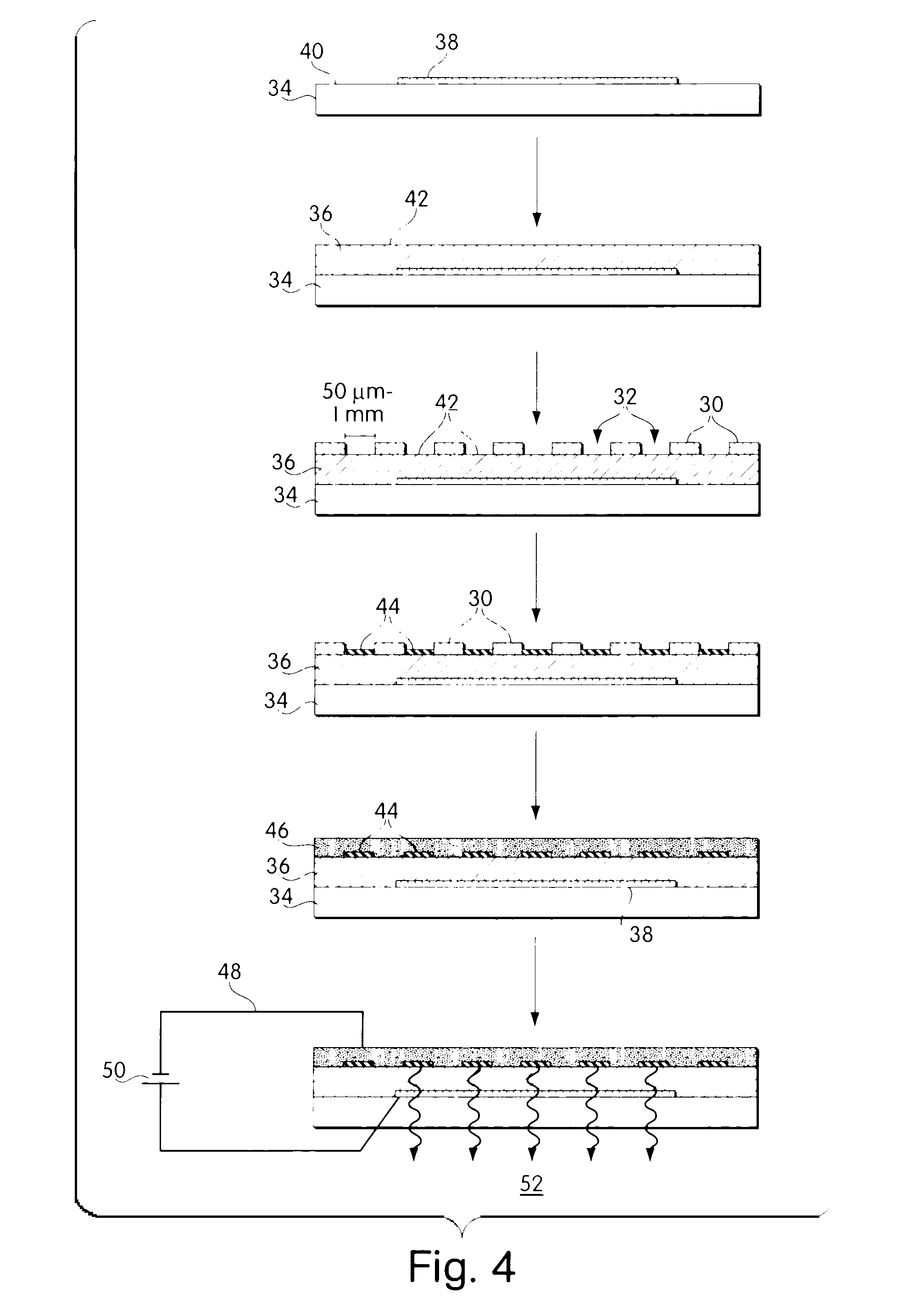 Elastomeric mask and use in fabrication of devices