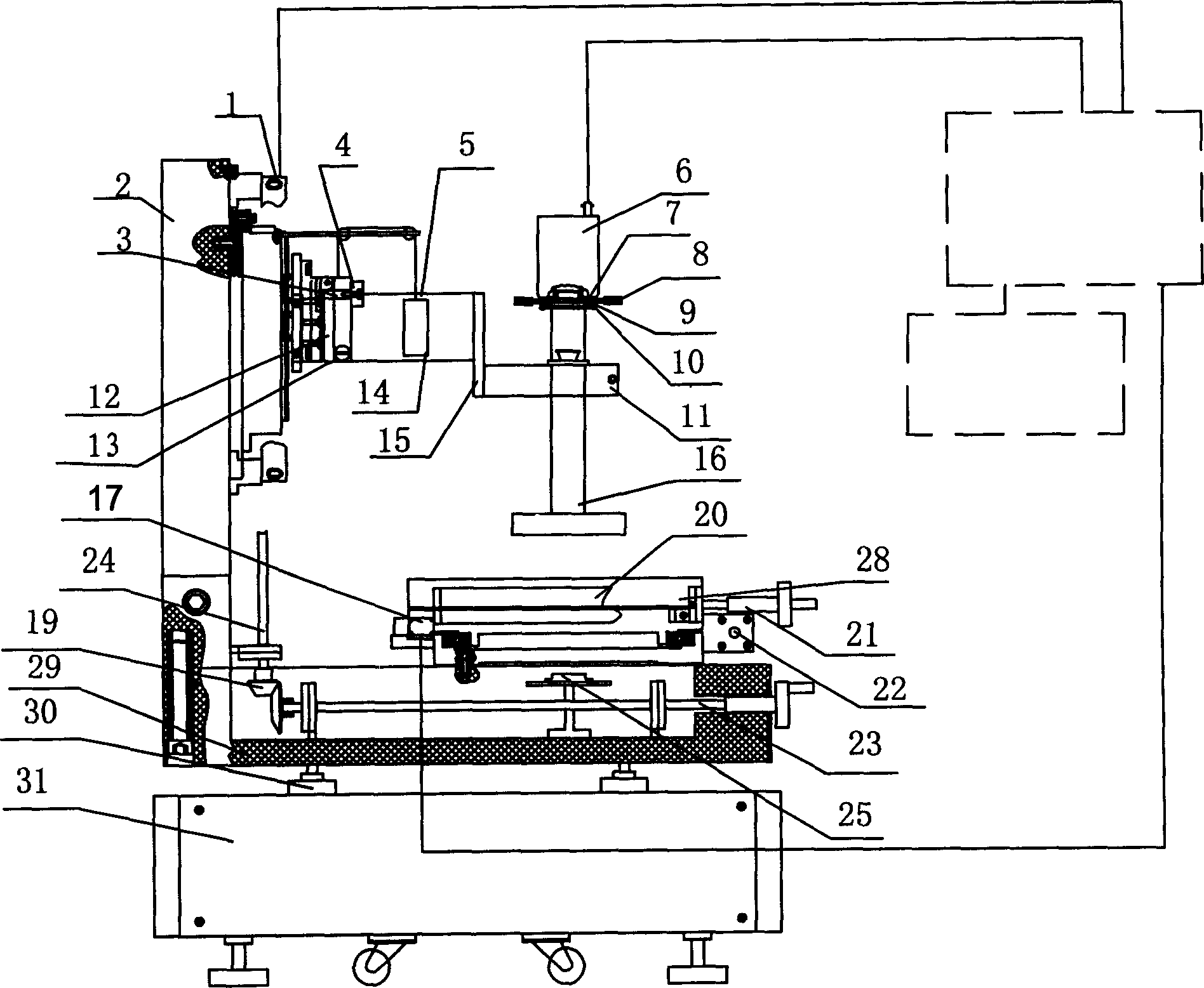 Manual image measuring instrument
