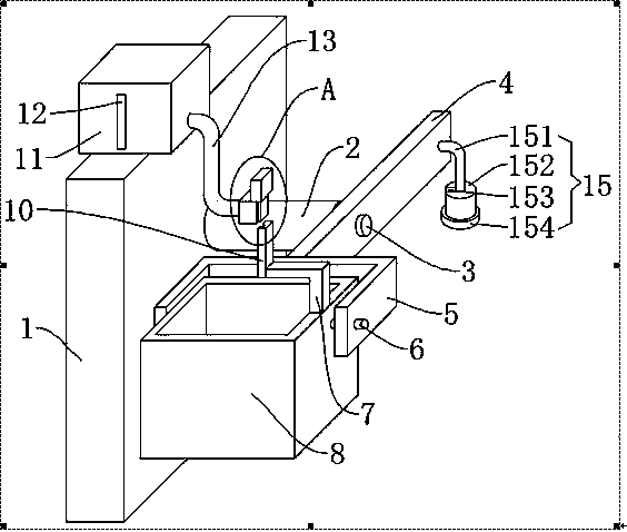 Automatic watering seedling breeding device