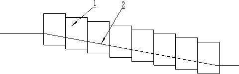 Continuous curing device for grinding wheels