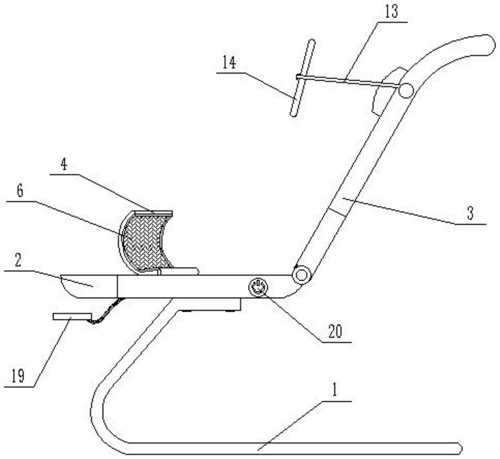 A gynecological lower body examination device with magnifying function