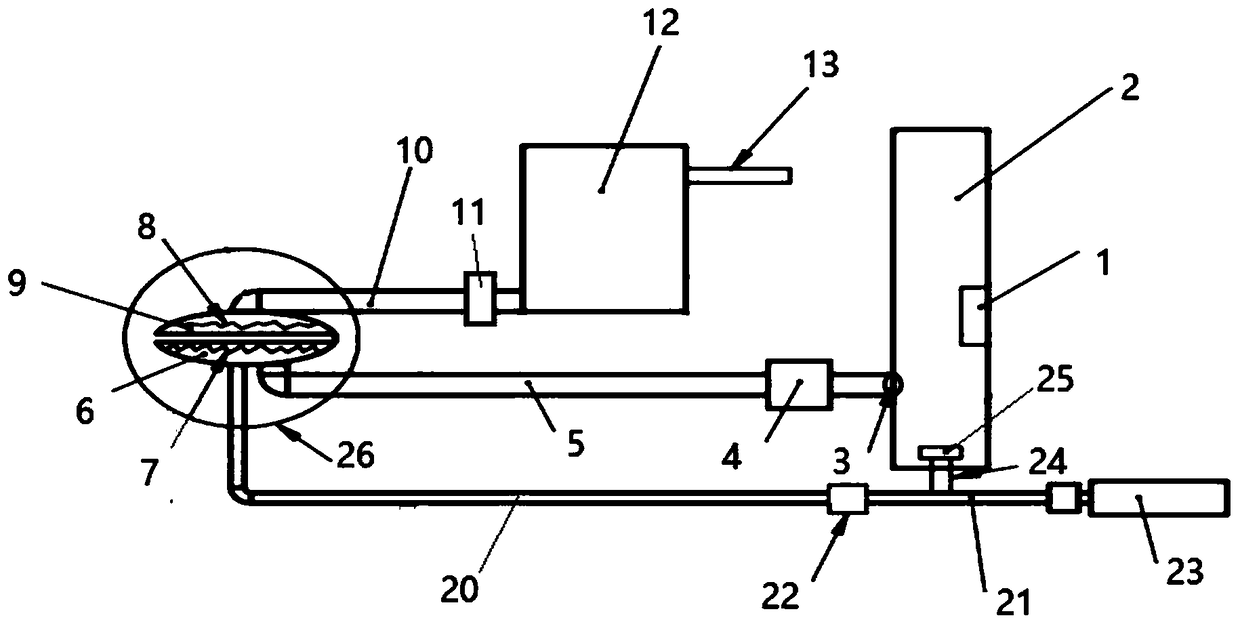 360-degree filtering intelligent identical sealing type oxygen feeding air inlet and renewal system