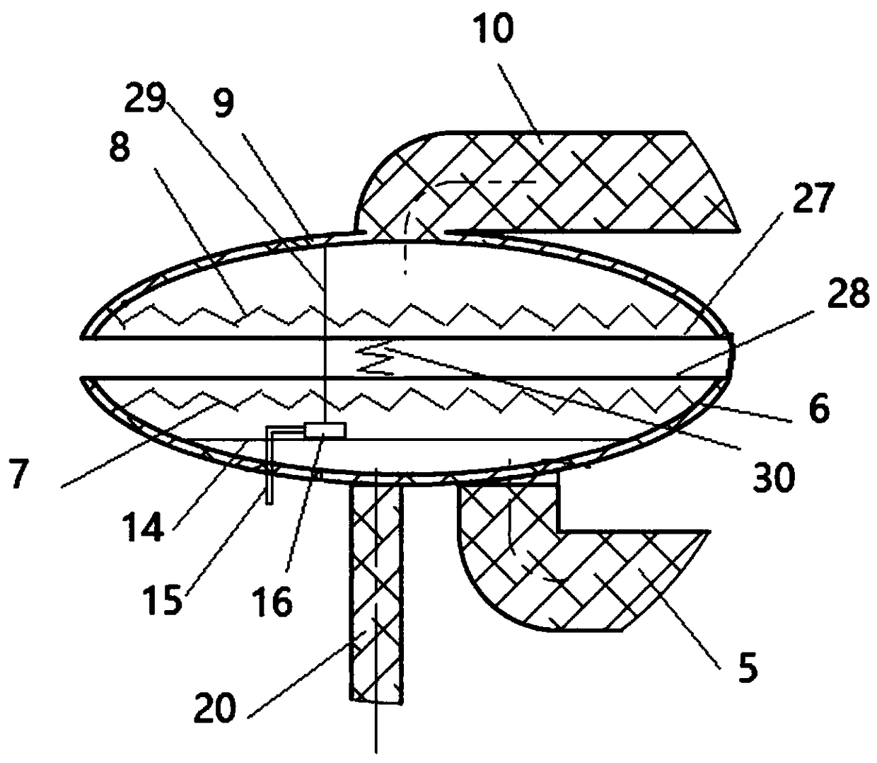 360-degree filtering intelligent identical sealing type oxygen feeding air inlet and renewal system