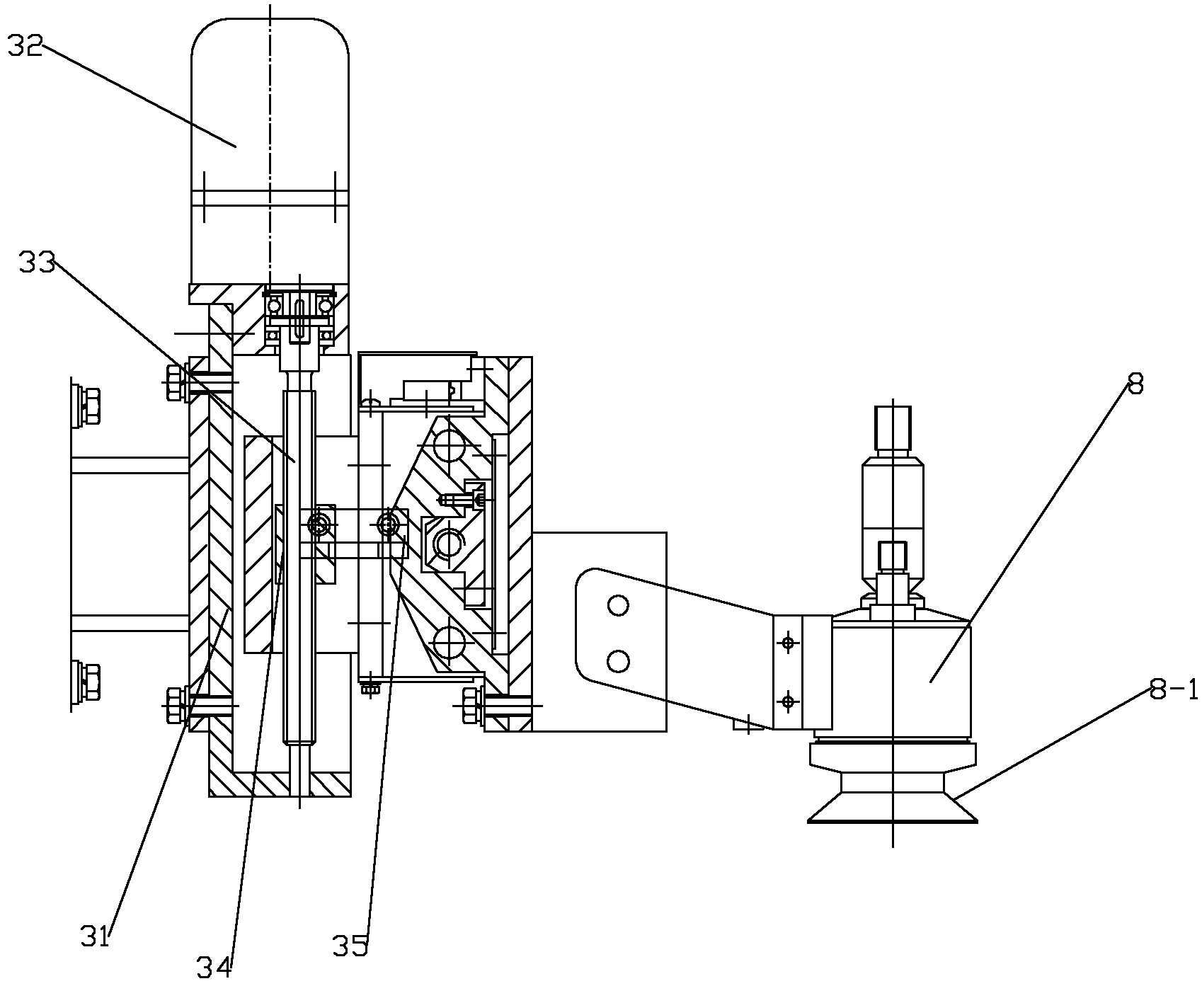 Automatic spraying device of large-size barrel