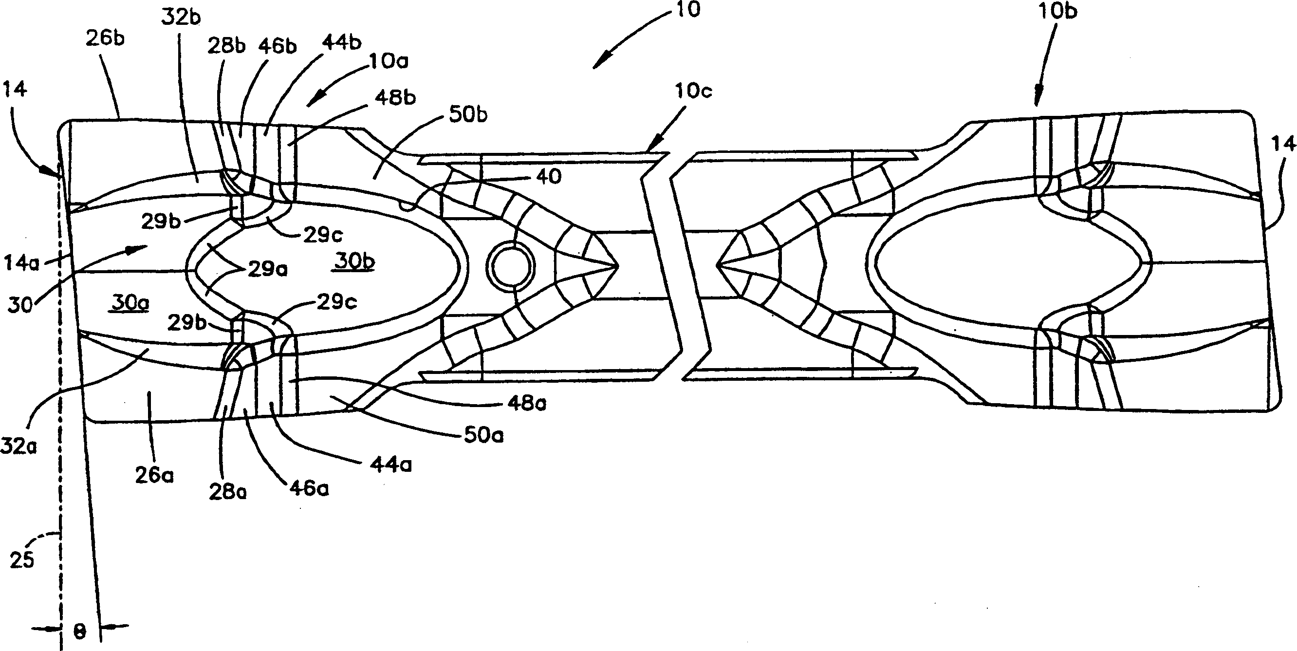 Tool holder and metal cutting insert with chip breaking surfaces