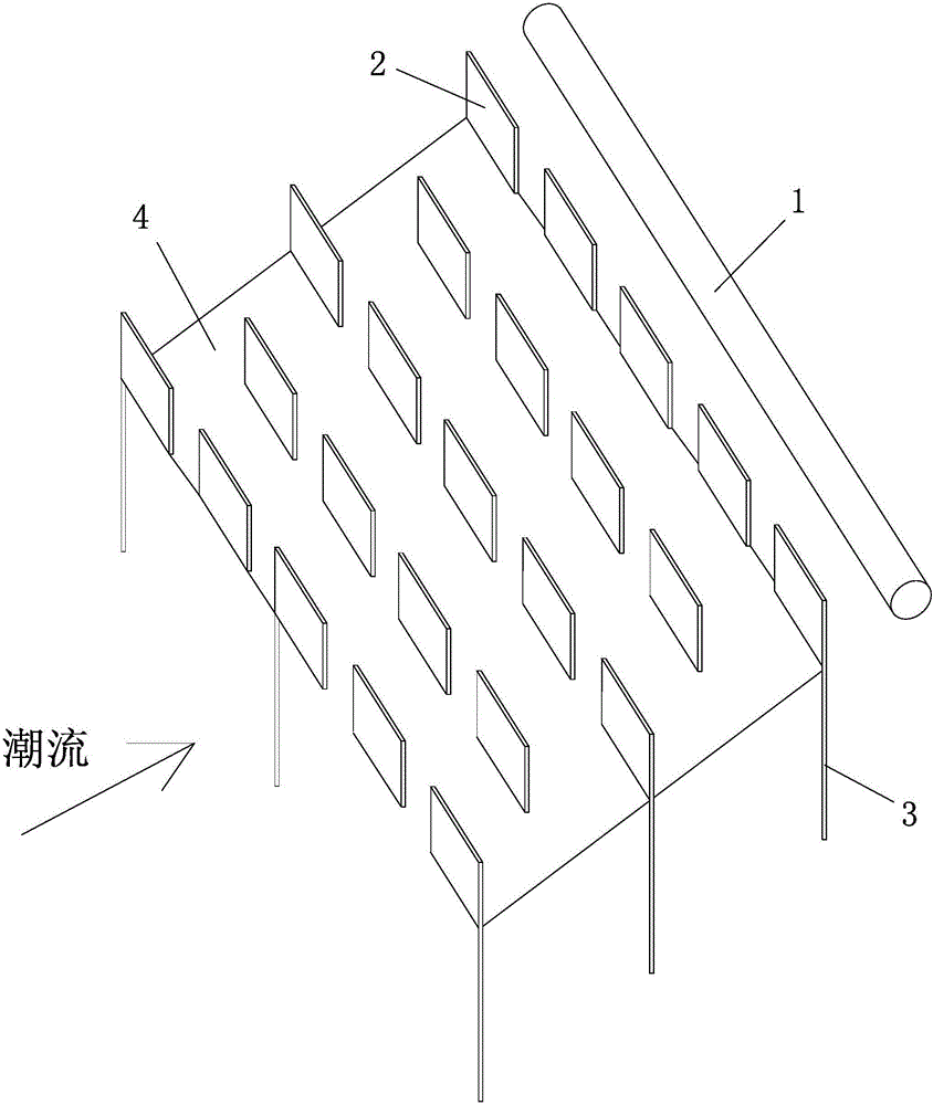 Subsea pipeline scouring protection device using flexible plate group