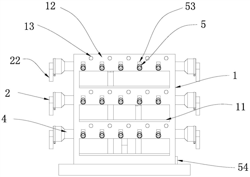 Special air exhaust frame body for ivc system