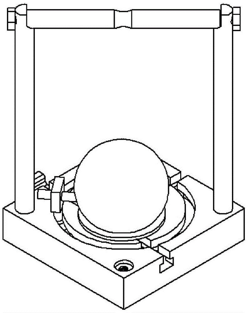 Adjustable Fixture for Wet Etching Anisotropy Rate Test of Hemispherical Specimens