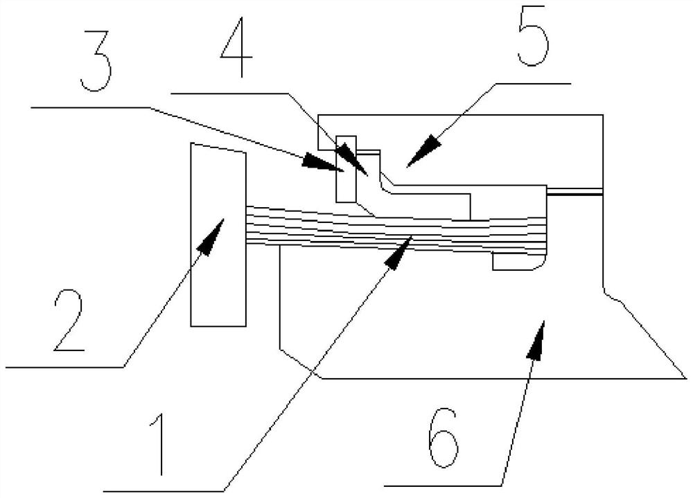 Contact finger sealing structure