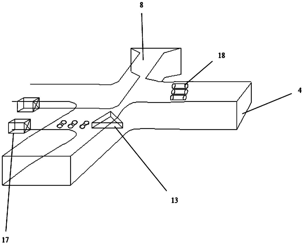 An experimental simulation device for fire ventilation and smoke exhaust based on urban underground traffic connection tunnel system