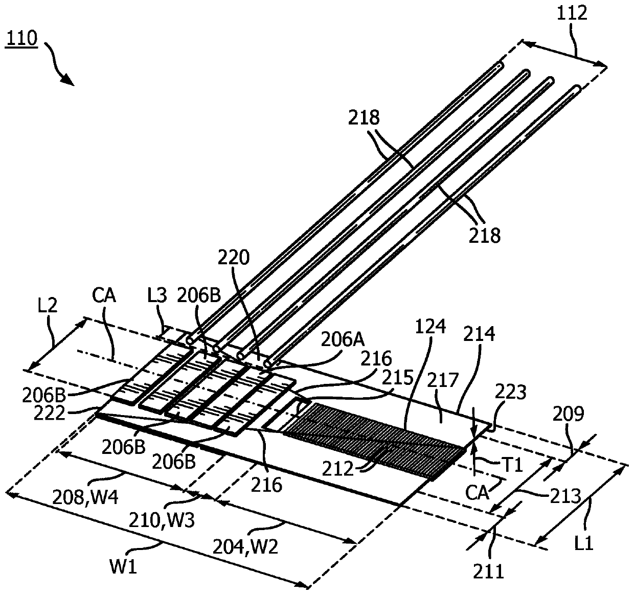 Rolled flexible substrate with integrated window for intraluminal ultrasound imaging device