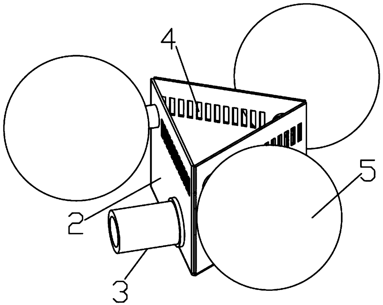 Waste oil discharging device for cutting fluid