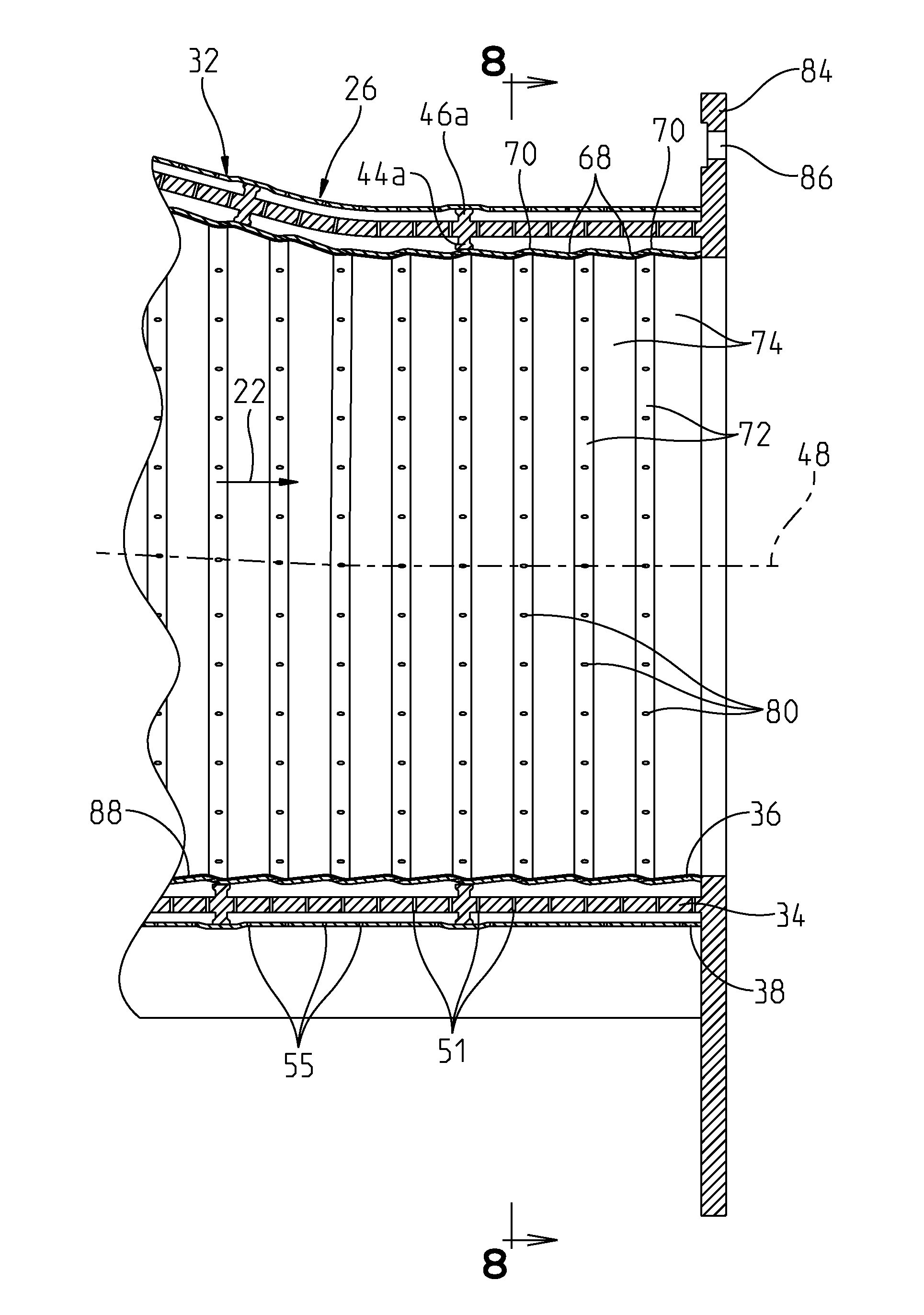 Cooling Structure For Gas Turbine Transition Duct