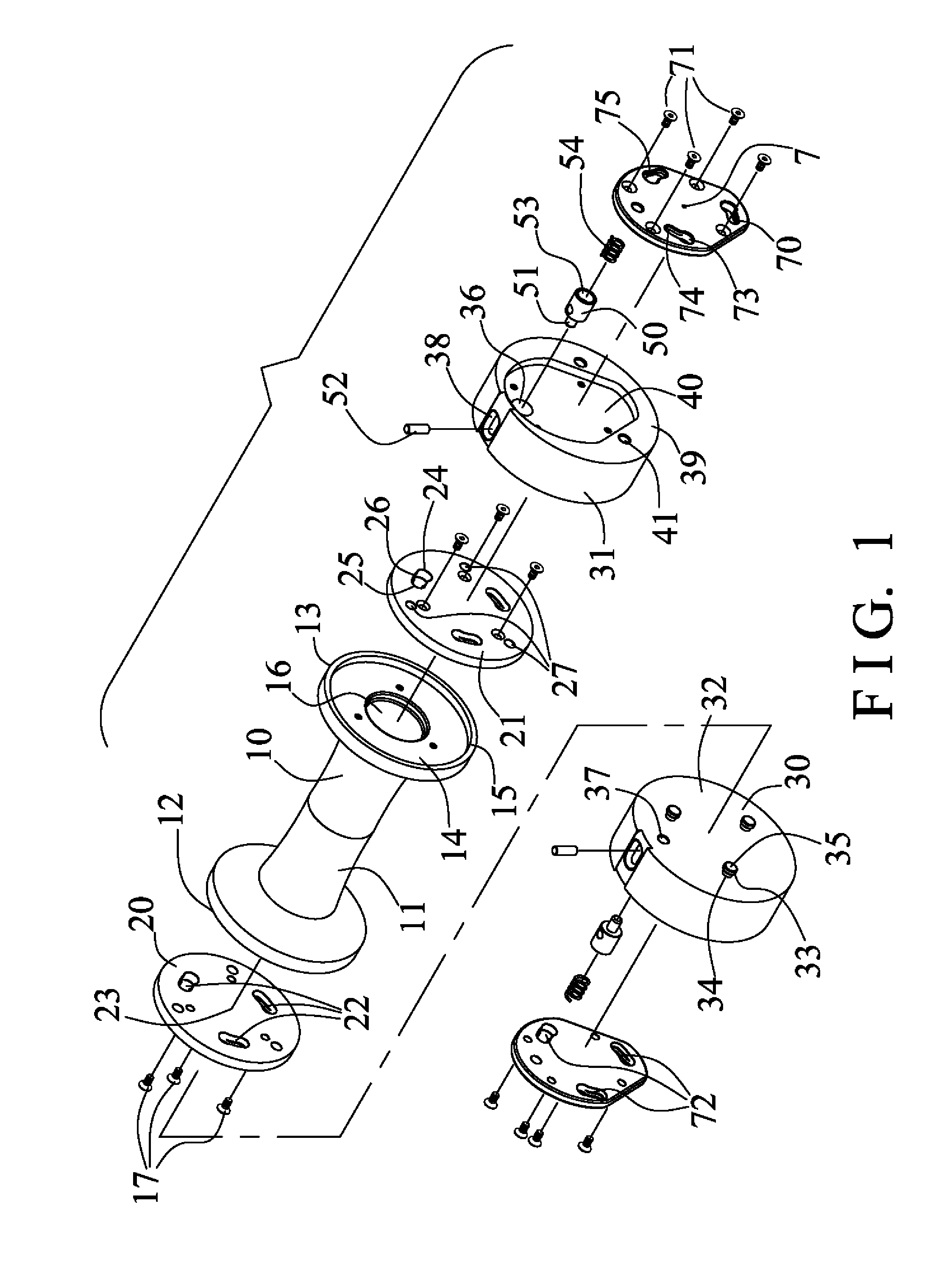 Adjustable dumbbell