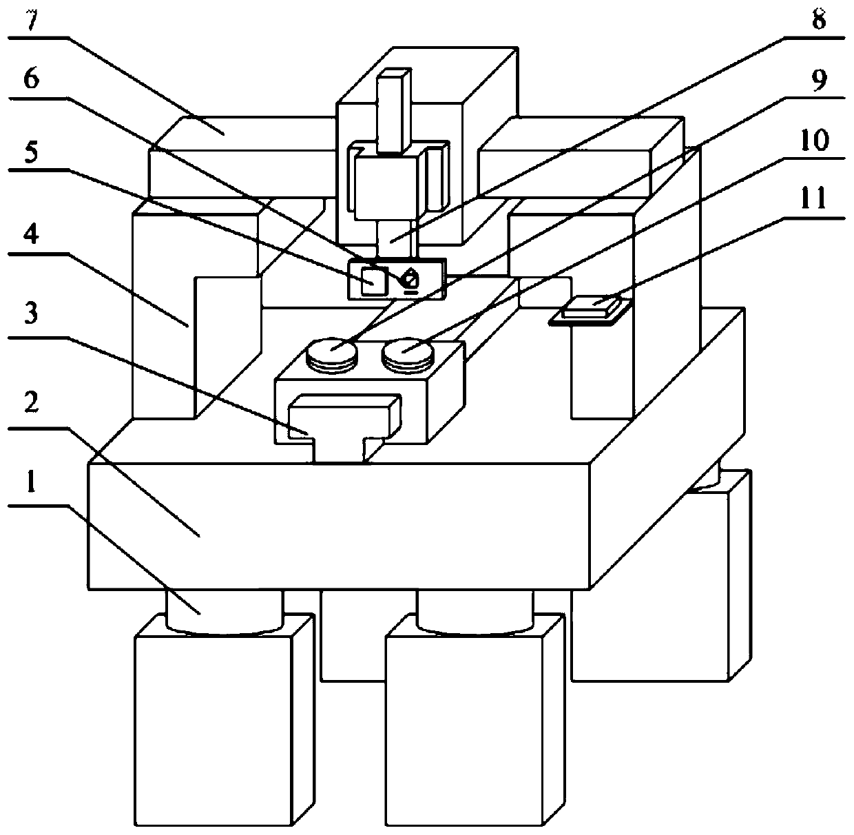 Method and device for bilateral dislocation differential confocal detection of free-form surface topography