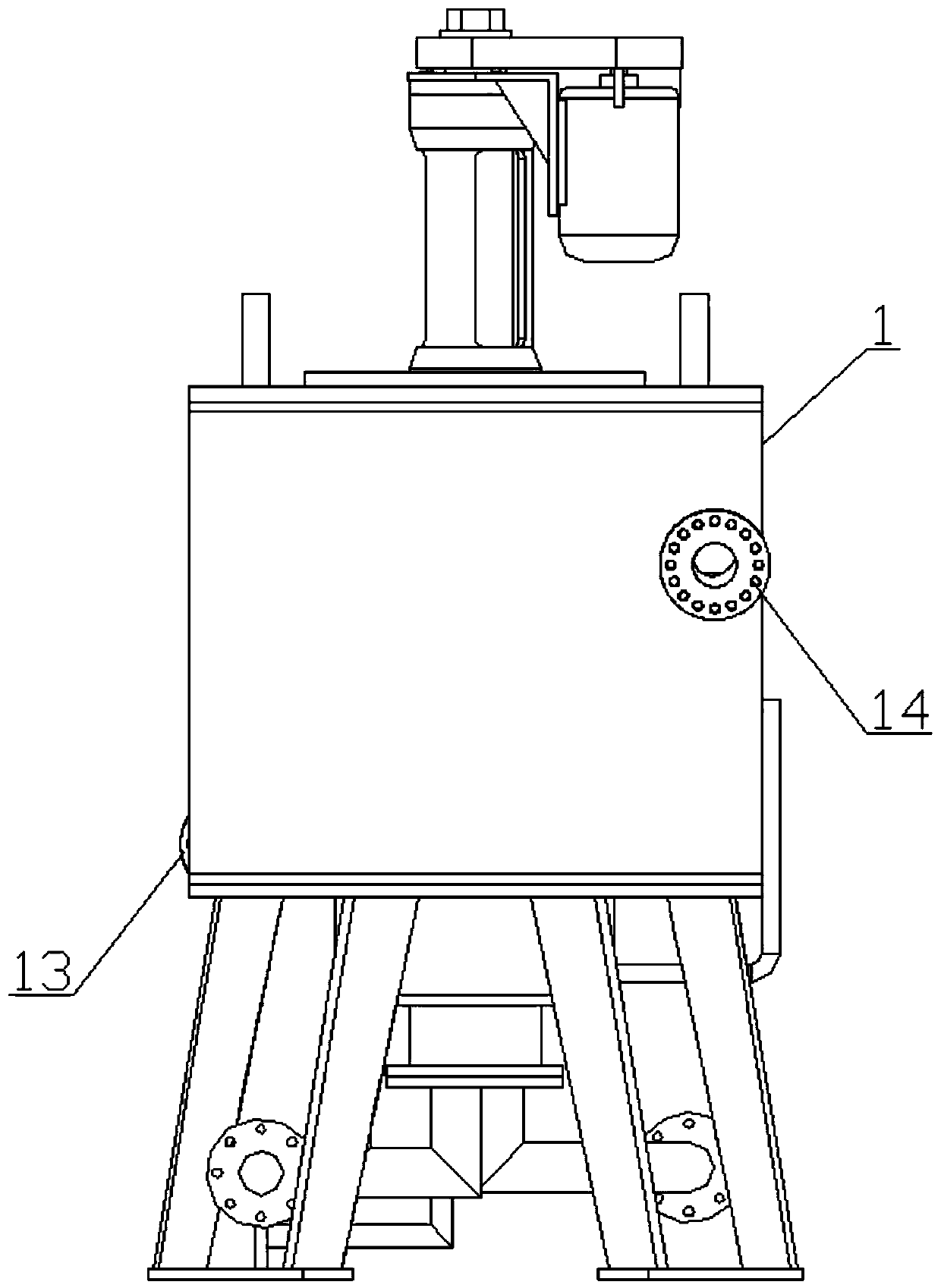 Centrifugal extractor with defoaming function