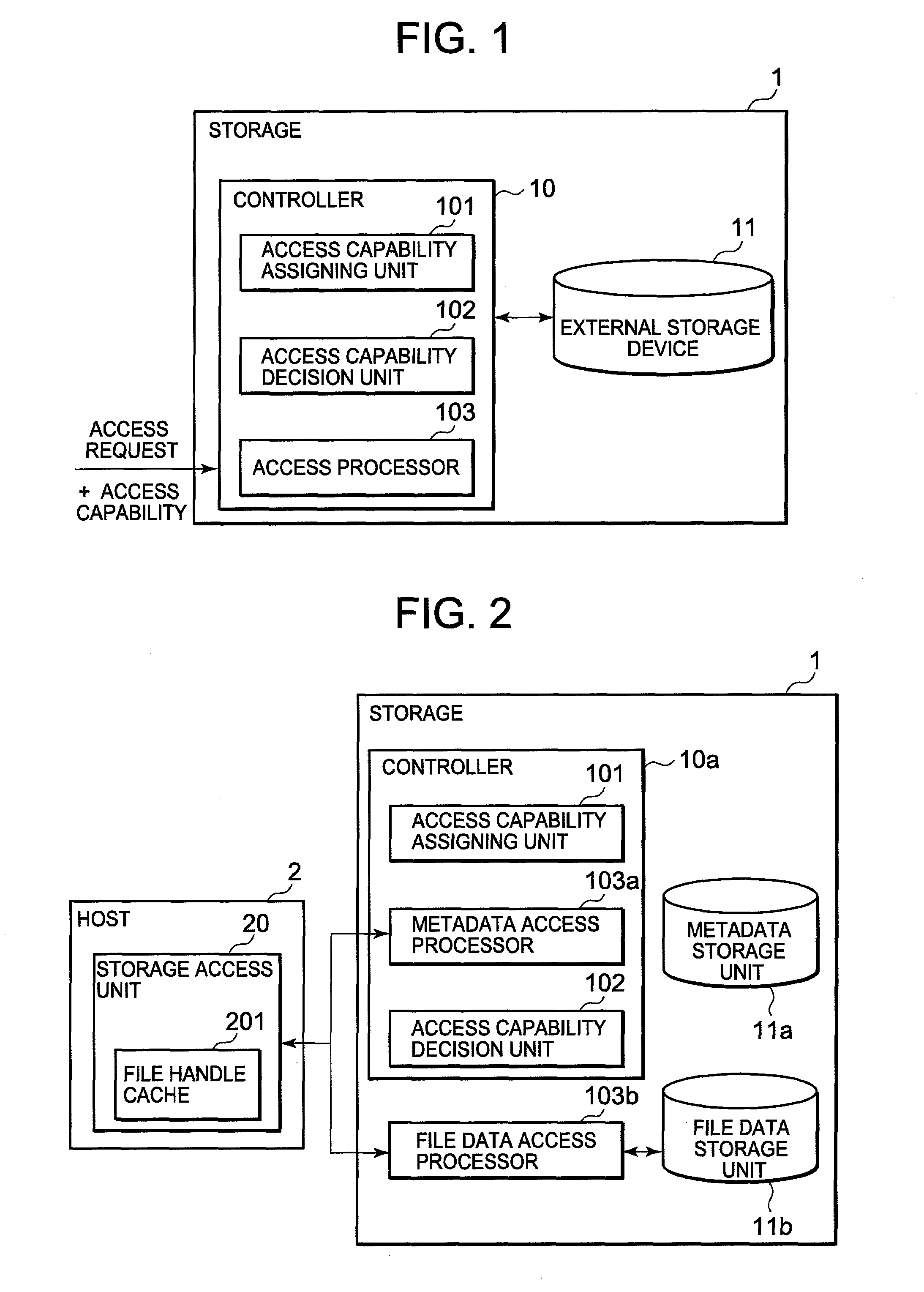 Computer, system, storage and access control method, and access control method