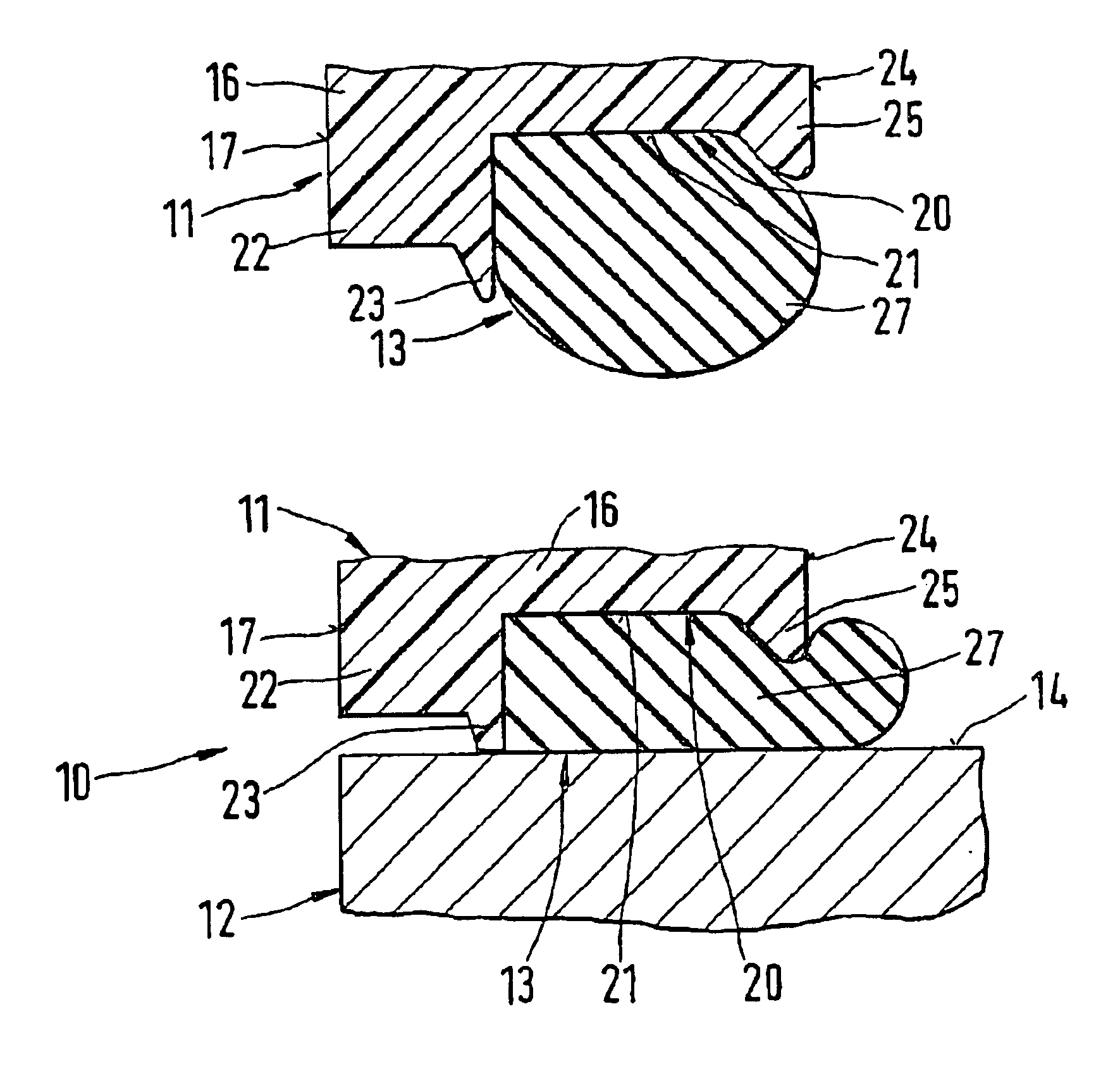 Sealing system for an assembly