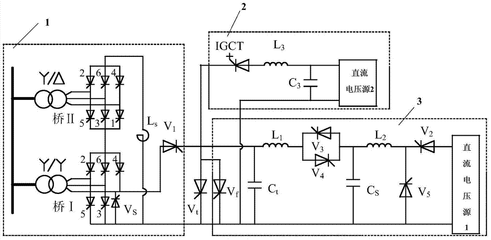 UHV DC converter valve operation synthesis test device