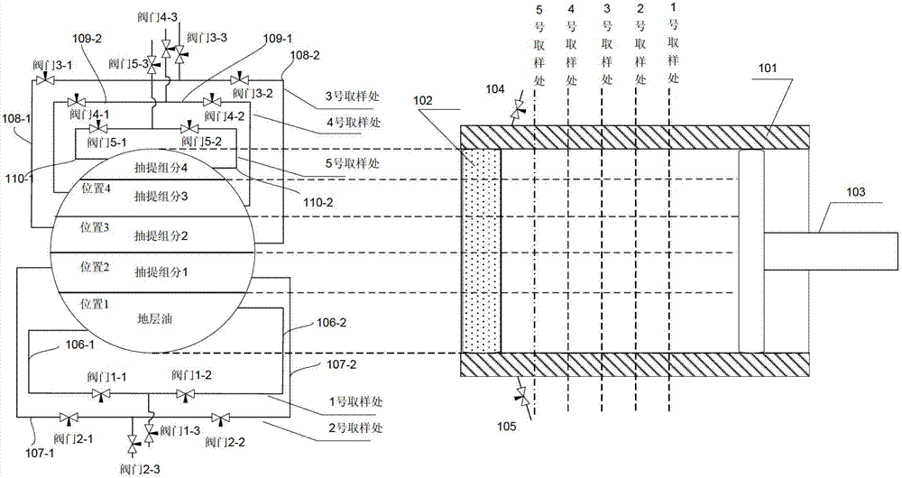 Oil-gas phase state multilayer sampling method and device