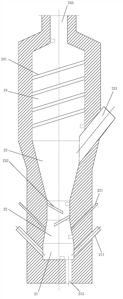 Sludge cracking treatment device