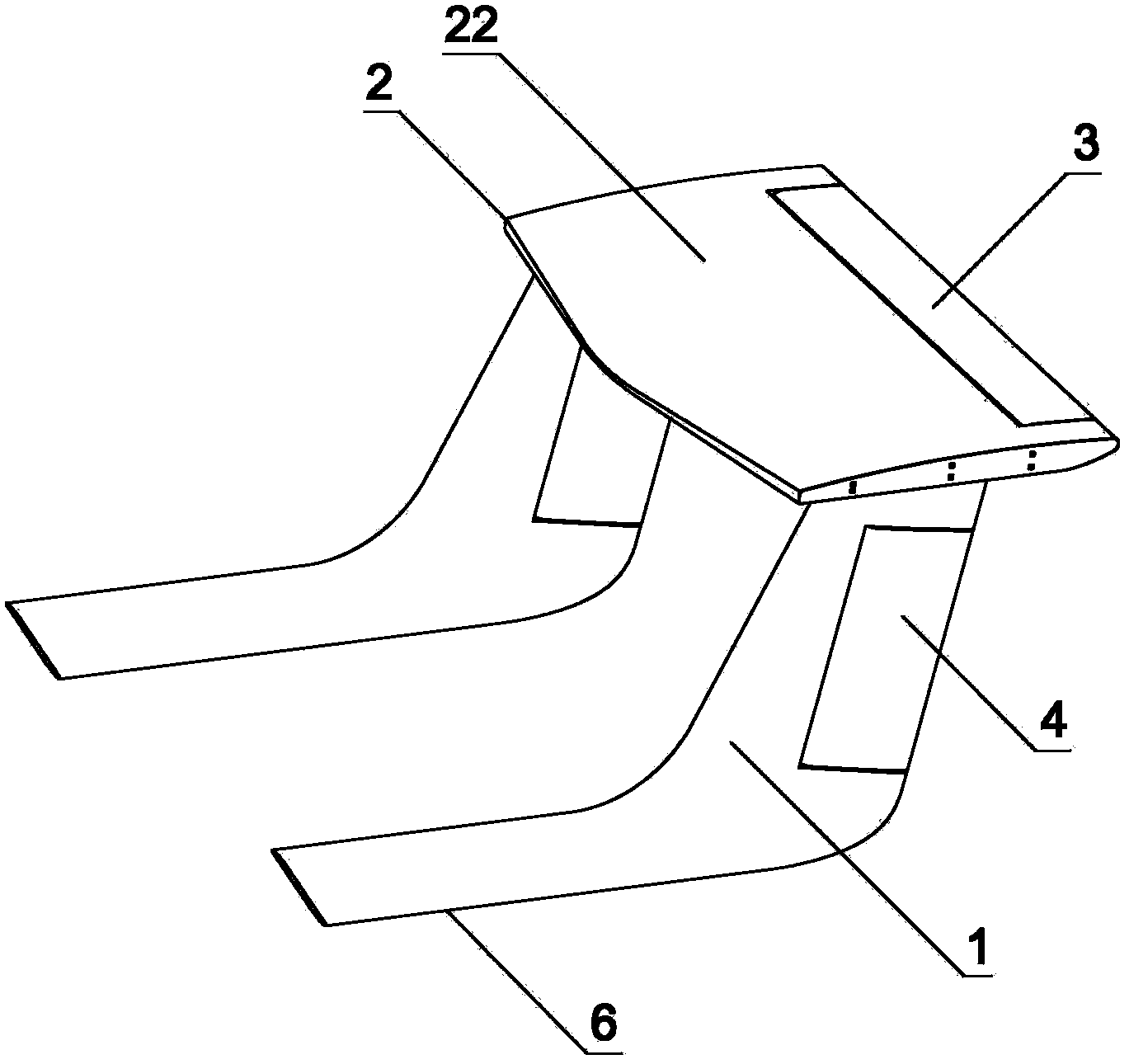 Rear parallel wings for amphicar