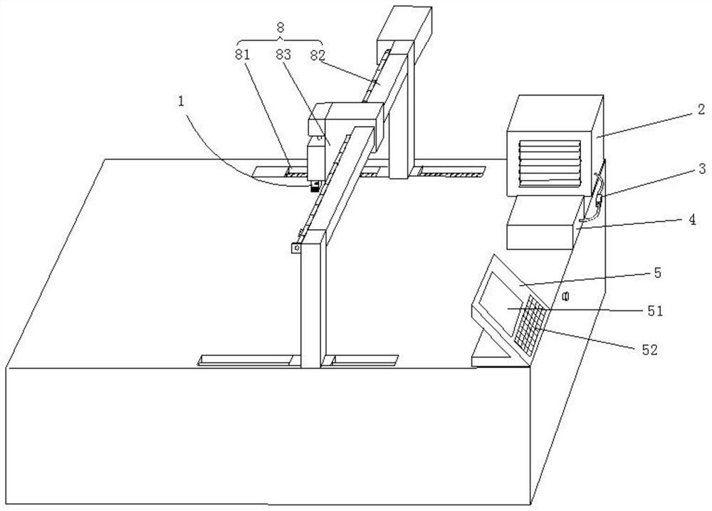 Laser cutting head adjusting and converting system for laser cutting machine