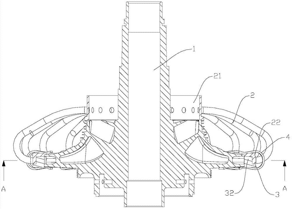 Centrifugal impeller inner chamber size test fixture and test method