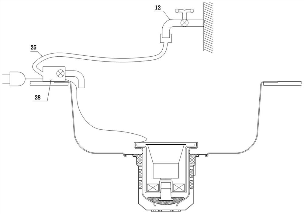 Cleaner for use in conjunction with wash sink