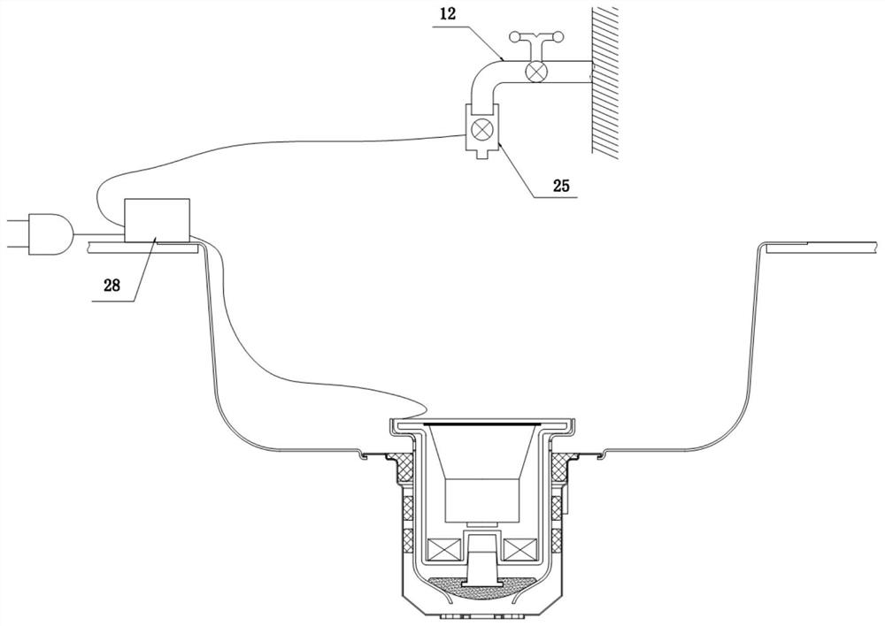 Cleaner for use in conjunction with wash sink