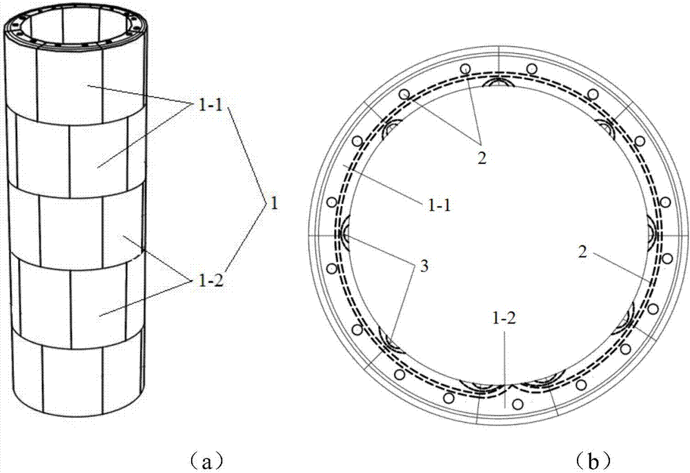 Super-large-diameter assembled hollow pile and assembling method thereof