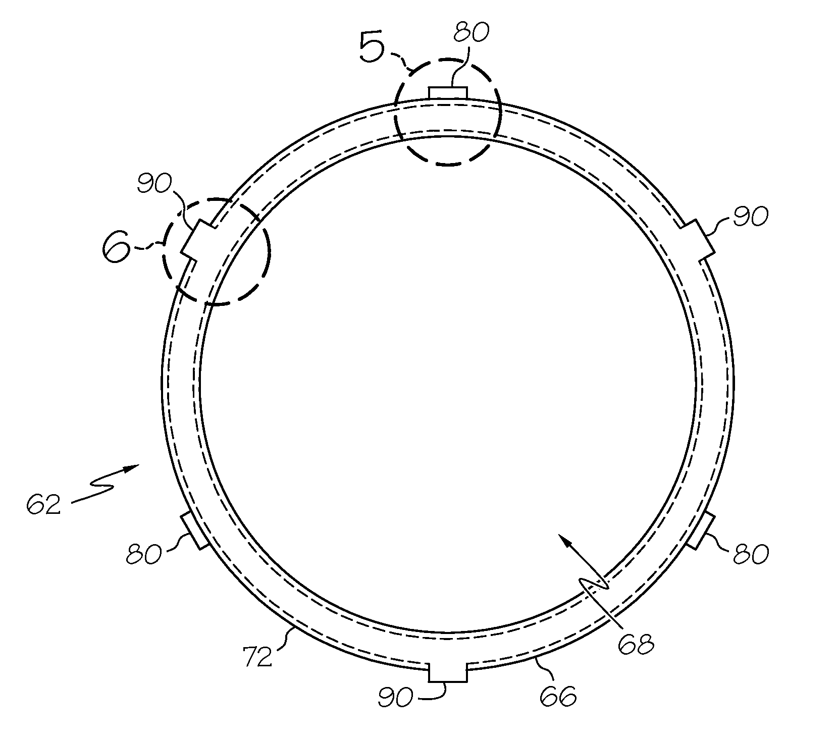 Cartridge filter dimensional compensator