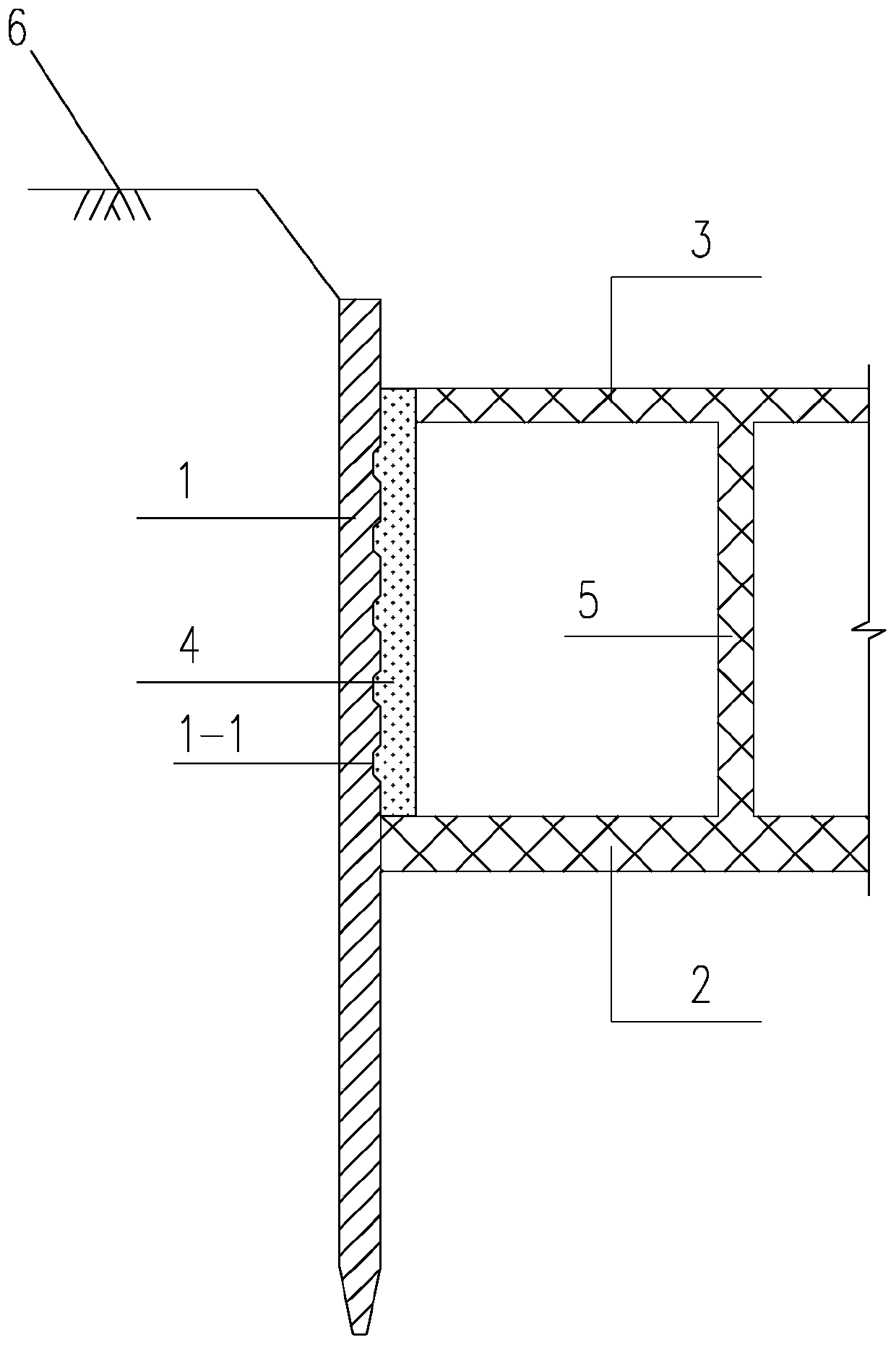 Semi-prefabricated pipe gallery and its construction method