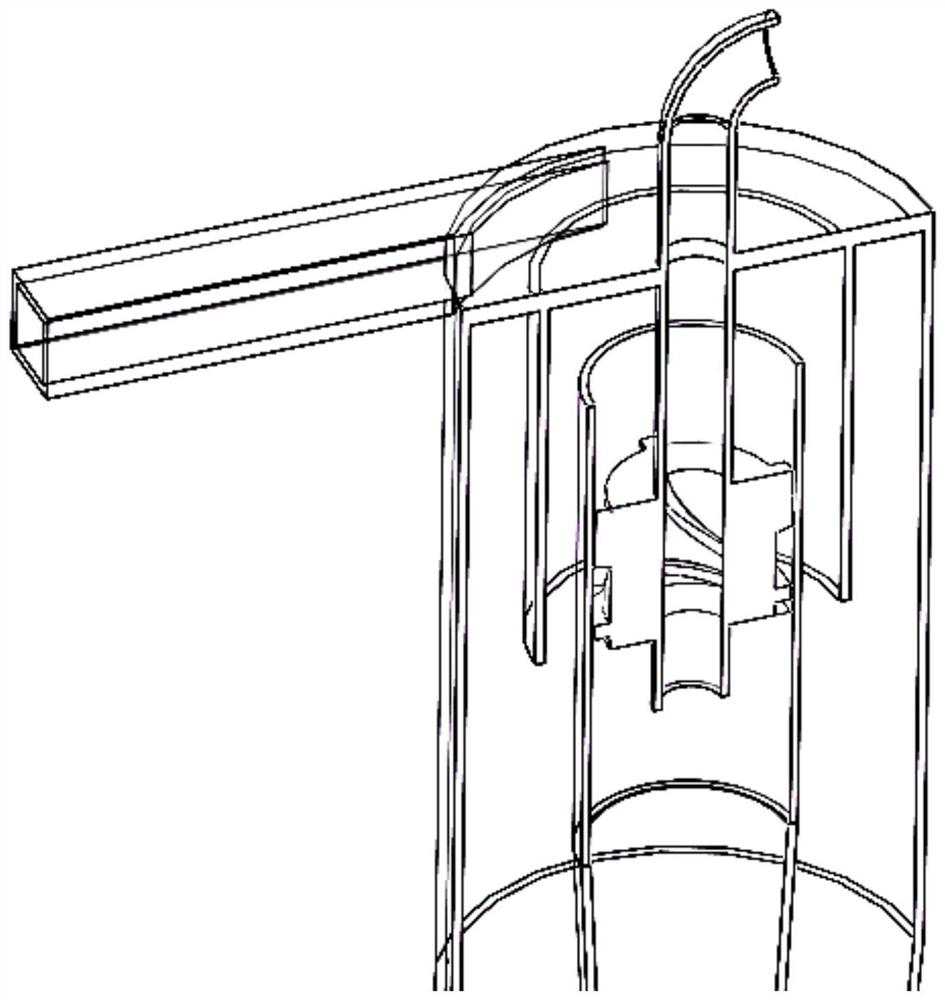 Nested solid-liquid-liquid three-phase cyclone separator