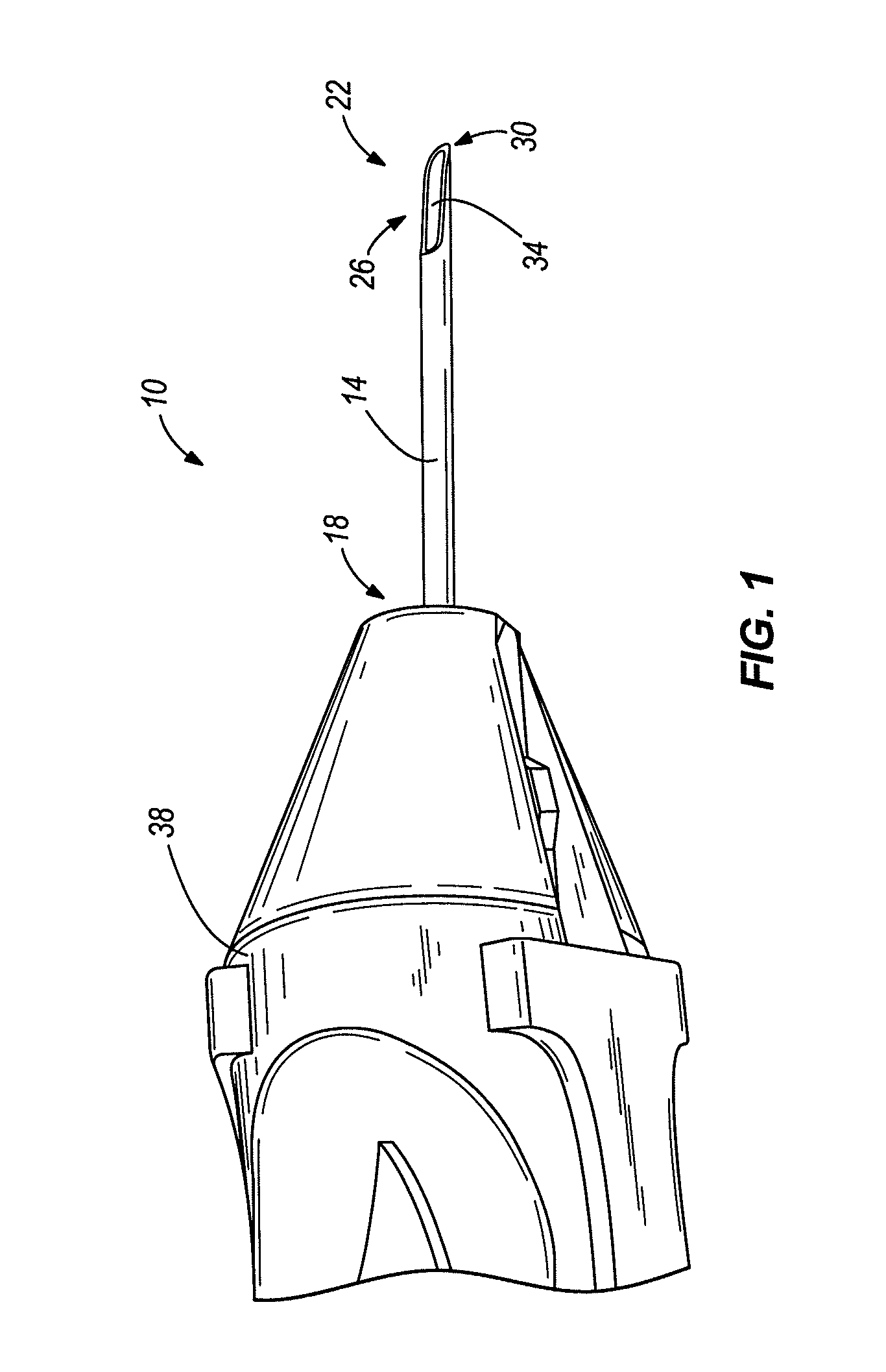Insertion apparatus having a concave surface