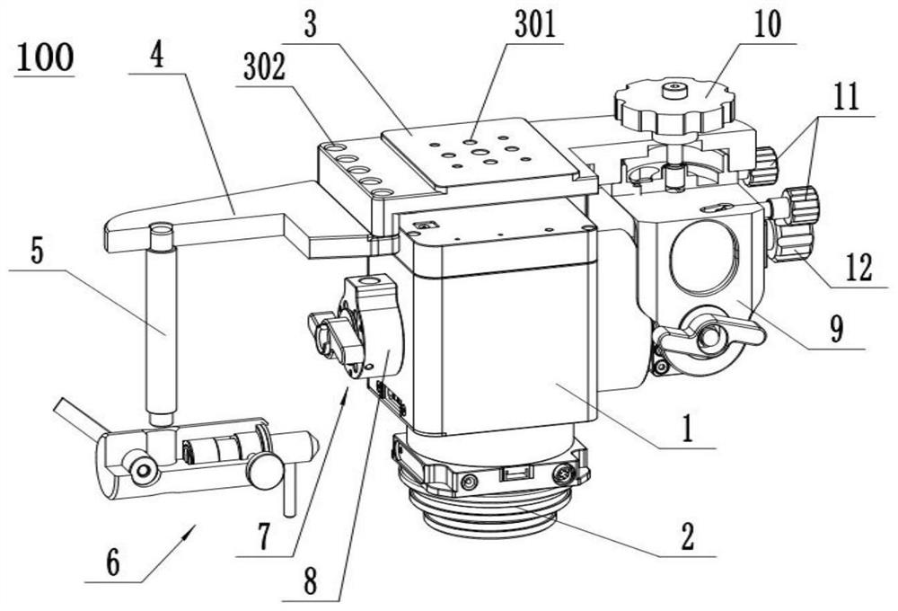 Harmonic equatorial telescope mounting device