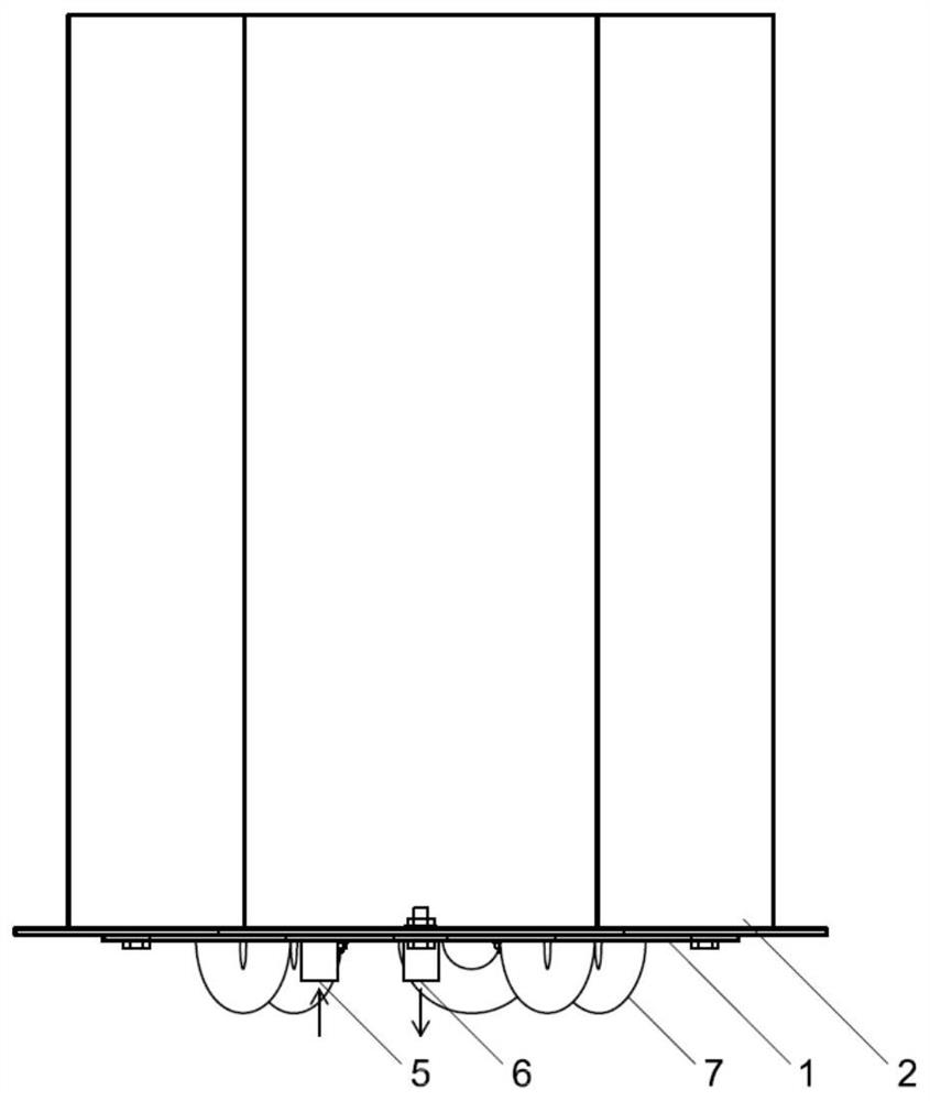 Hollow polygon prism-shaped heat exchanger