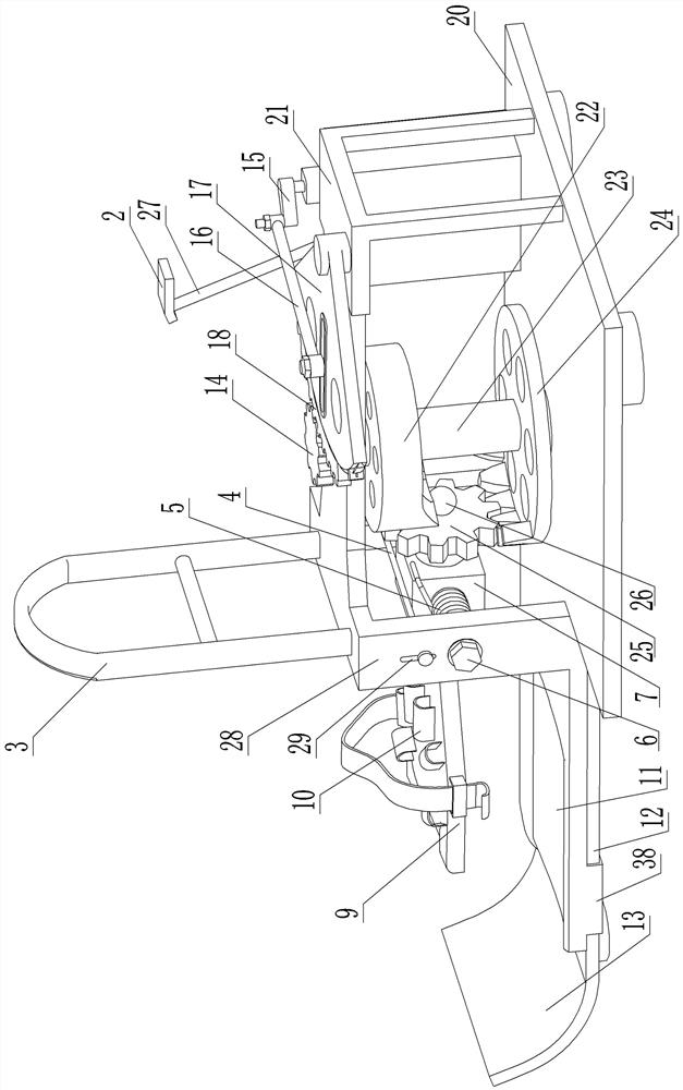 Wrist training device driven by connecting rod reciprocating mechanism