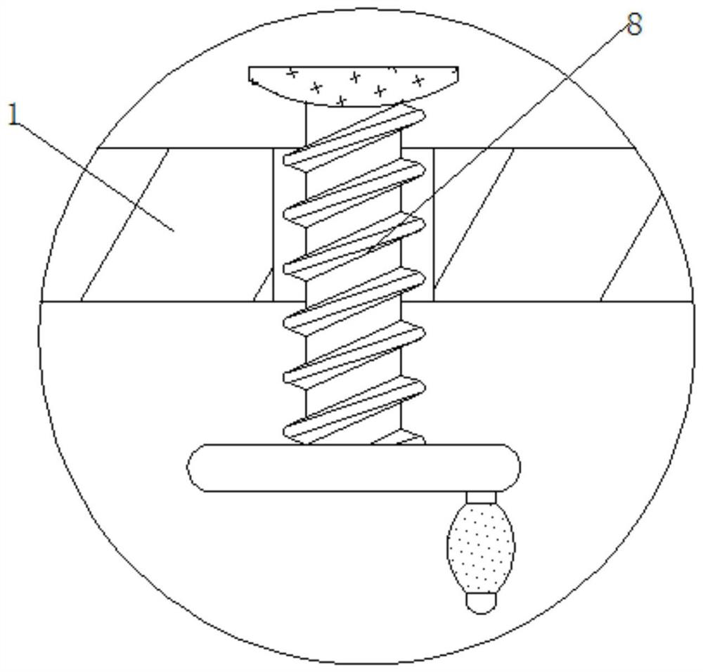 Office furniture-used nail-equidistant fixing device based on photosensitive control