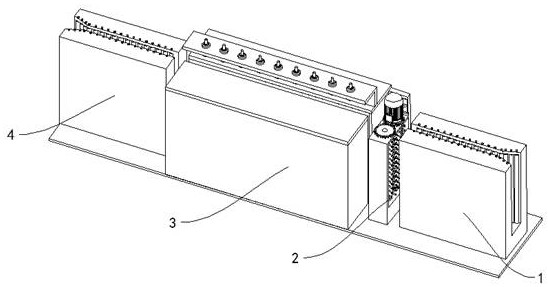 Building formwork flushing device