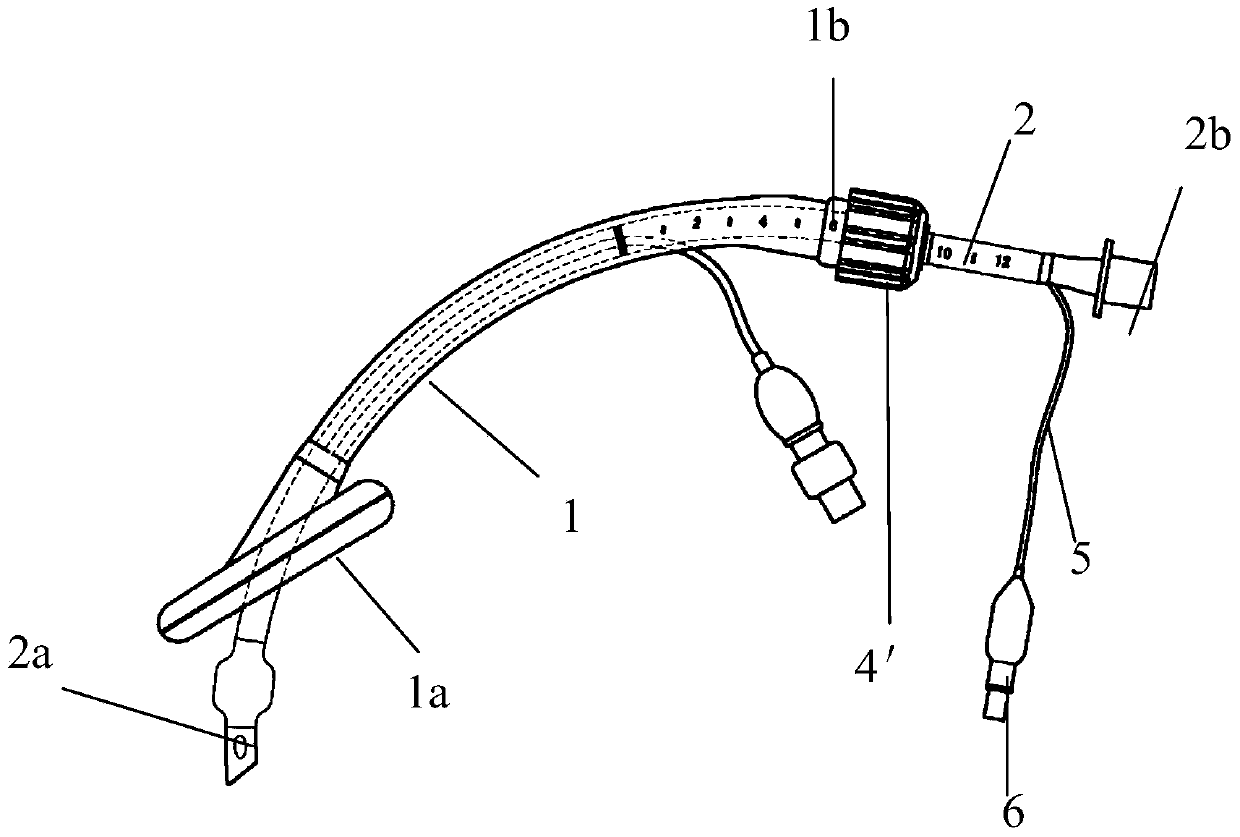 A convertible built-in endotracheal tube and laryngeal mask combined ventilation device